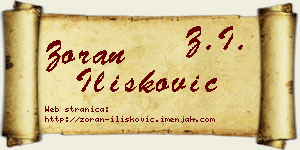 Zoran Ilišković vizit kartica